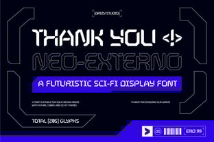 Neo Externo Font Poster 10