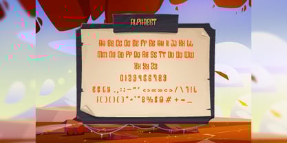 Alucrads Font Poster 2