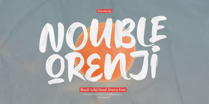 Nouble Orenji Font Poster 1
