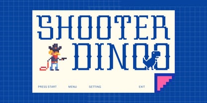 Cowboy Pixel Font Poster 6