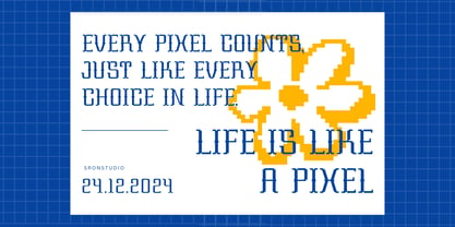 Cowboy Pixel Font Poster 9