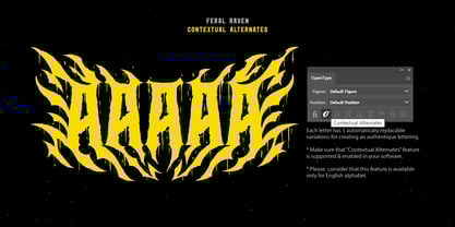 Feral Raven Font Poster 6