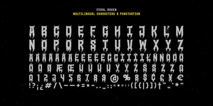 Feral Raven Font Poster 8