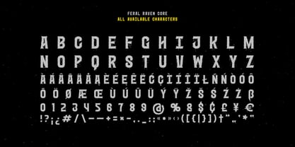 Feral Raven Font Poster 9