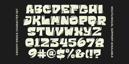Groovy Knock Font Poster 7