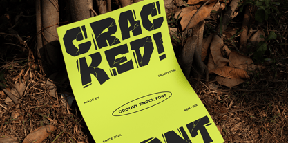Groovy Knock Font Poster 5