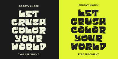 Groovy Knock Font Poster 6