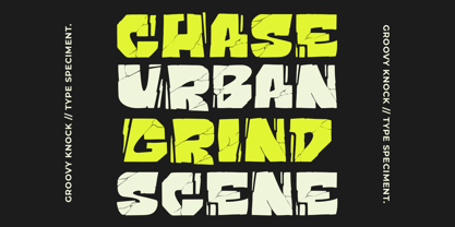 Groovy Knock Font Poster 4