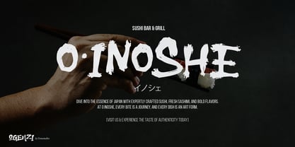 Ogenzi Font Poster 4