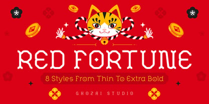 Red Fortune Font Poster 1