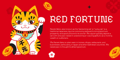 Red Fortune Font Poster 4