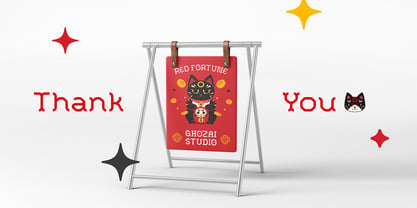 Red Fortune Font Poster 8