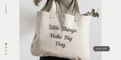 Sacrifice Font Poster 10