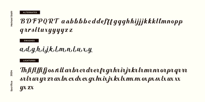 Sacrifice Font Poster 8