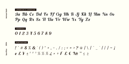 Sacrifice Font Poster 6