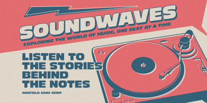 Oakfield Font Poster 8