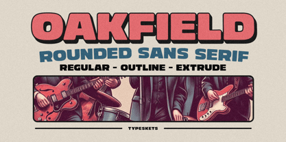 Oakfield Font Poster 1