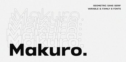 Makuro Font Poster 11