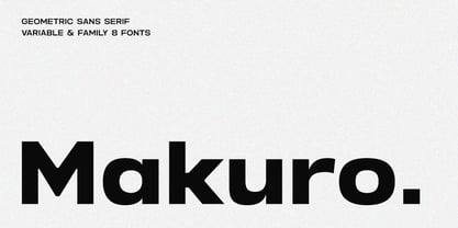 Makuro Font Poster 1