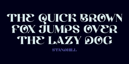 Standhill Font Poster 14