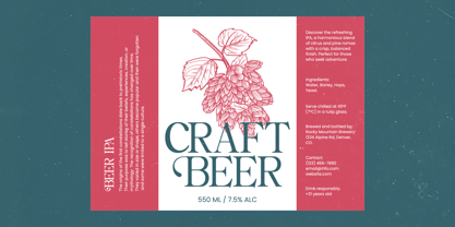 Realistic Nature Font Poster 12