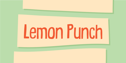 Lemon Punch Font Poster 1