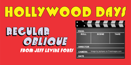 Hollywood Days JNL Font Poster 1