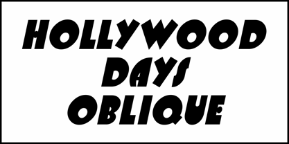 Hollywood Days JNL Font Poster 4