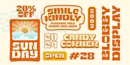 Blobby Font Poster 4