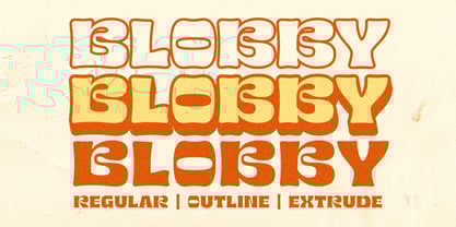 Blobby Font Poster 1