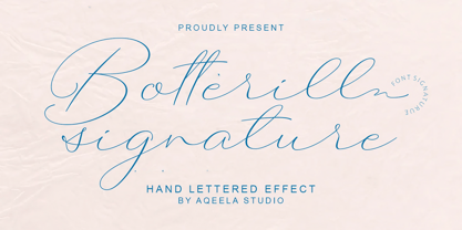 Botterill Signature Font Poster 1