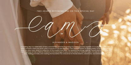 Rosalia Elegant Font Poster 4