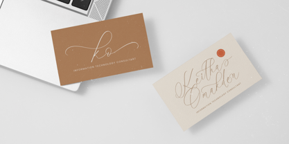 Rosalia Elegant Font Poster 7