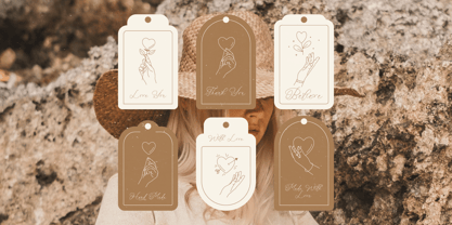 Rosalia Elegant Font Poster 9