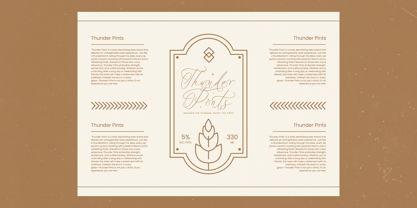 Rosalia Elegant Font Poster 3