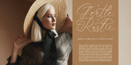 Rosalia Elegant Font Poster 12