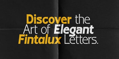 Fintalux Font Poster 12