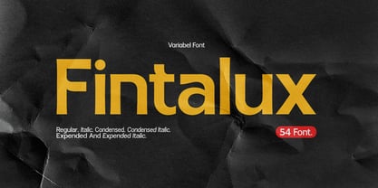 Fintalux Font Poster 1