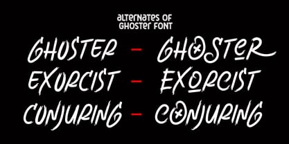 Ghoster Font Poster 3