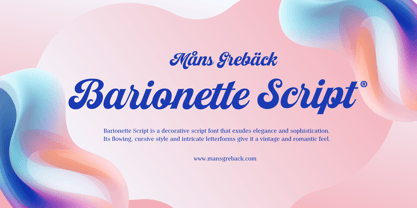 Barionette Script Font Poster 1