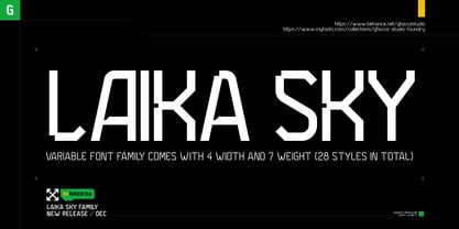 Laika Sky Font Poster 1