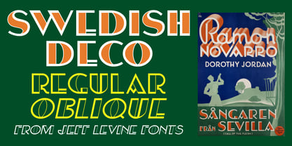 Swedish Deco JNL Font Poster 1