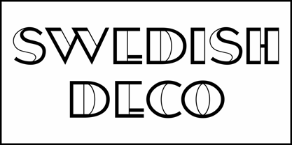 Swedish Deco JNL Font Poster 2