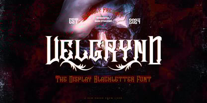 Velgrynd Font Poster 1
