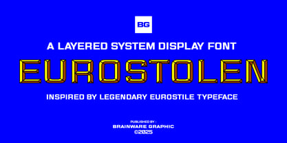 Eurostolen Font Poster 1
