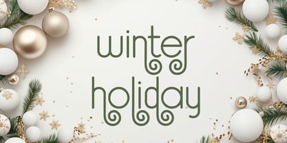 Dreamlight Winter Font Poster 7