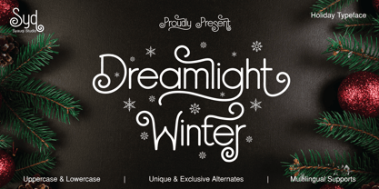 Dreamlight Winter Font Poster 1