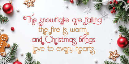 Dreamlight Winter Font Poster 2