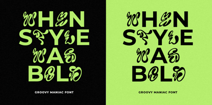 Groovy Maniac Font Poster 6