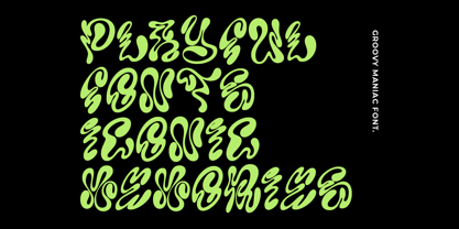 Groovy Maniac Font Poster 4